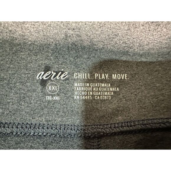 Aerie Chill Play Move Athletic Leggings Workout‎ Yoga Activewear Pants XXL - Picture 4 of 5